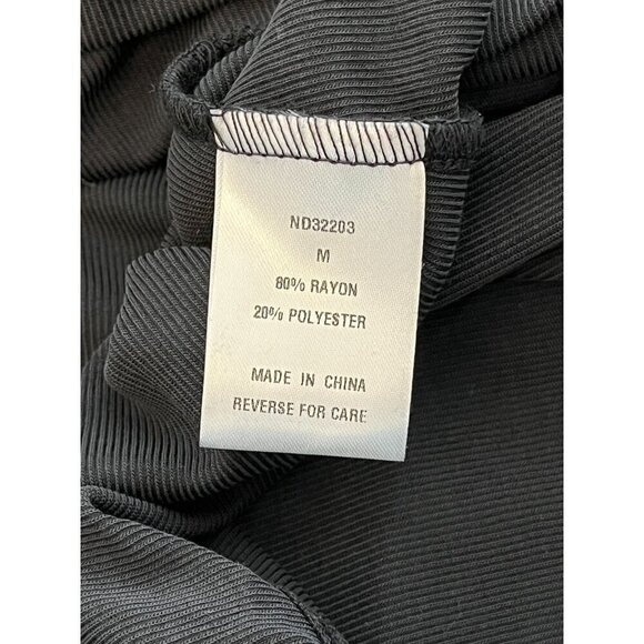 🖤 Lumière Black Long Sleeve Ruched Midi Dress | Size M | NWT - Picture 8 of 9